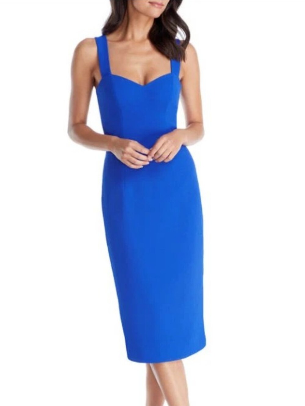 Dress the Population Royal Blue Midi Bodycon Dress